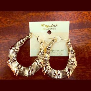 Gold earrings